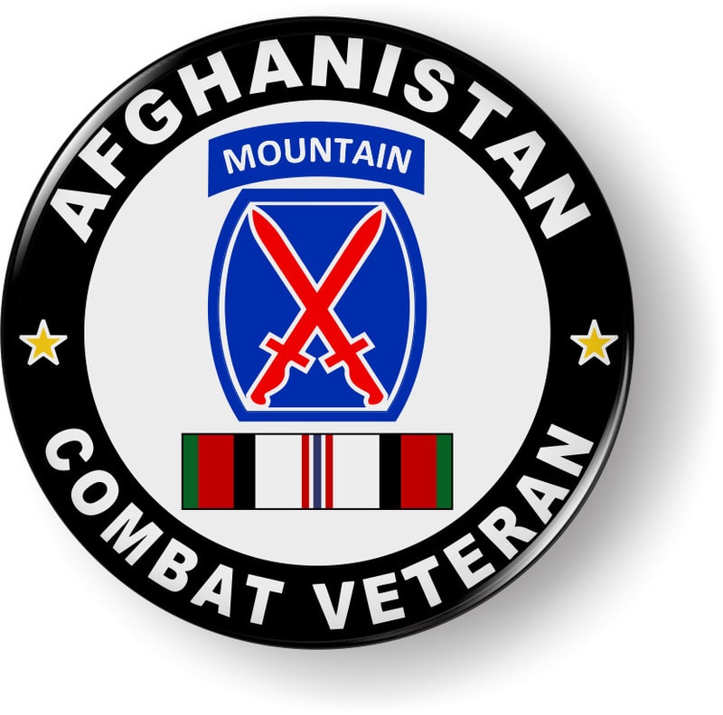 10th Mountain Division Afghanistan Combat Veteran Emblem